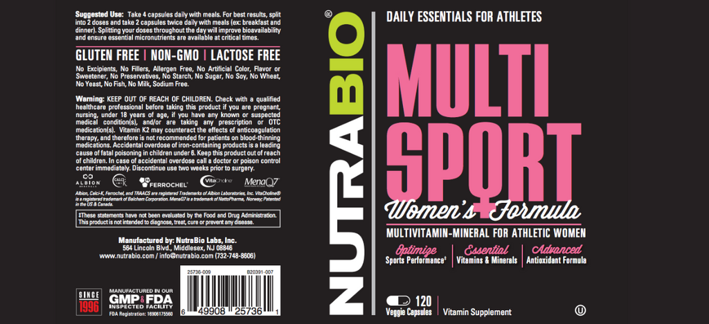 MultiSport für Frauen – 120 pflanzliche Kapseln