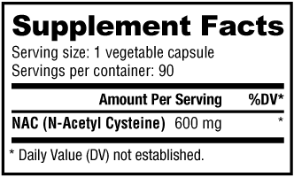 N-Acetyl-Cystein (NAC) – 90 pflanzliche Kapseln 