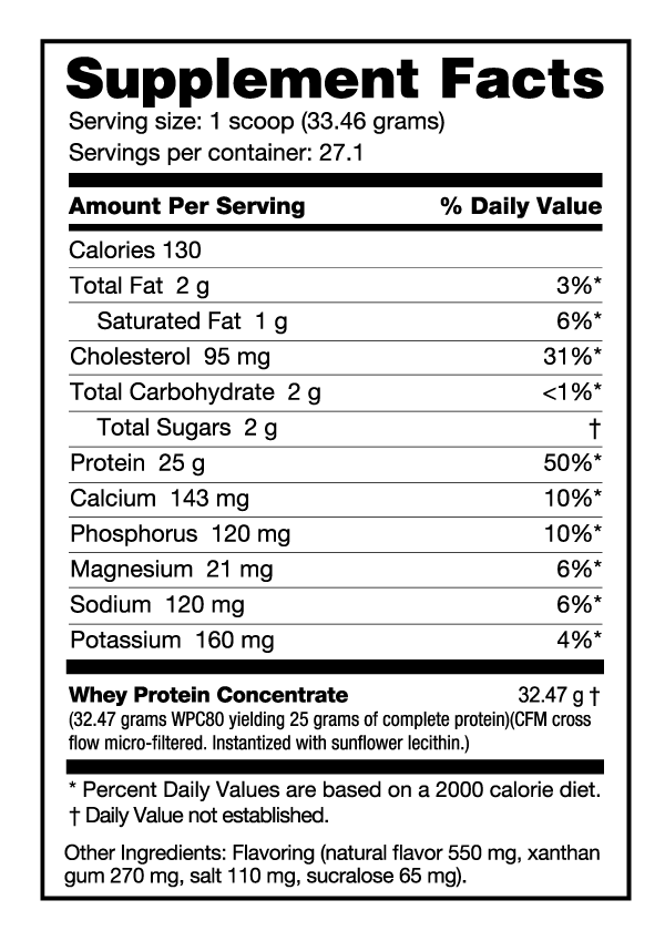 Classic Whey Protein - Protein Powder - 900 grams