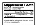 Vitamin D (2000 IU) - 150 Vegetable Capsules 